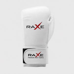 RAXE Handmade Genuine Leather White Boxing Gloves – Professional Training Sparring Protection