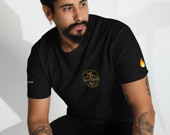 Polo de chef personalizado con mensaje de fe / Polo de chef con nombre personalizado / Fe • Comida • Luz / Camisa con logo bordado