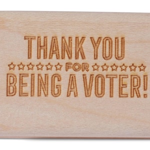 Mary Likes Postkarten Danke, dass Sie ein Wähler sind! Ein Gummistempel für eure Postkarten und Scrapbooking, perfekt um die Wahlpostkarten rauszuholen