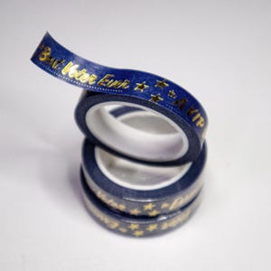 Mary Likes Postkarten Best Wähler überhaupt! Blau-goldenes Washitape, perfekt zum Dekorieren von euren Postkarten!