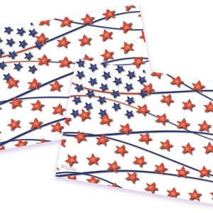 Starry American Flag Patriotic Postcard for Postcards to Voters image 2