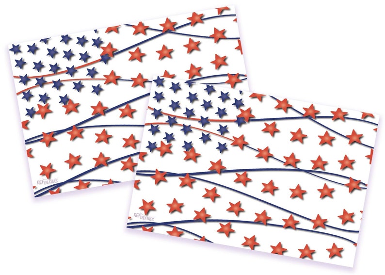 Starry American Flag Patriotic Postcard for Postcards to Voters image 2