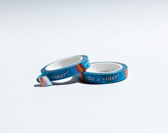 Mary Likes Postcards Bring a Friend to Vote! Postcards to Voters washi tape, perfect for decorating your get-out-the-vote postcards!