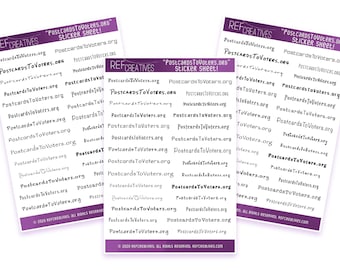 Postcards To Voters Sticker Sheet