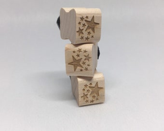 Tiny Cluster of Stars Rubber Stamp