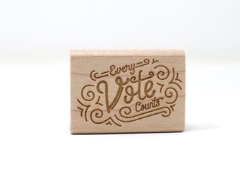 Mary Likes Postkarten Jede Stimme zählt! Ein Stempel für eure Postkarten und Scrapbooking, perfekt um eure Grüßen oder GOTV zu schreiben