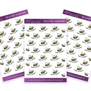 Bee a Voter Sticker Sheet