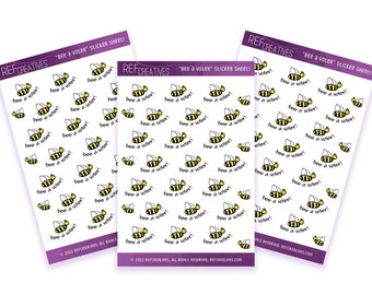 Bee a Voter Sticker Sheet