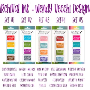 Ranger / Wendy Vecchi Designer Series / Letter It Arquival Mini Almofadas de tinta