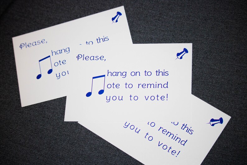 Postcards to Voters Hang on to this Note to remind you to Vote  Voting Reminder Postcard