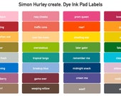 Simon Hurley create. Dye Ink Pad - multiple colors!