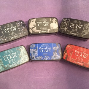 VersaFine CLAIR Pigment Ink Pad by Tsukineko - multiple colors!
