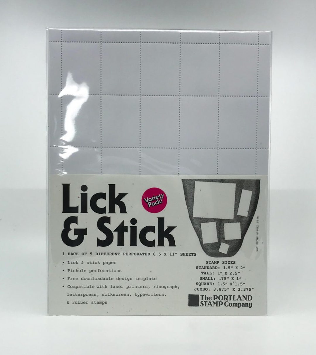 The Portland Stamp Company Lick & Stick Variety 5 Pack Makeyourown