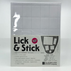 The Portland Stamp Company - Varietà Lick & Stick (confezione da 5) - Francobolli per poster personalizzabili