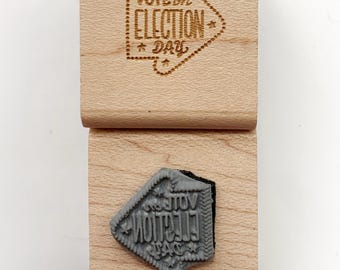 Mary Likes Postcards Vote on Election Day arrow! A great rubber stamp for your Postcards to Voters & other get out the vote campaigns!