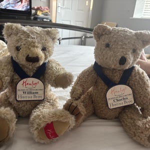 Hamleys Heritage Bears Set: William and Charles Jointed Collectible Teddy Bears
