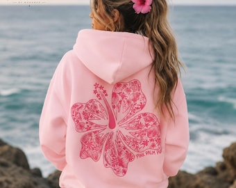 Felpa con cappuccio oversize ricamata, felpa con grafica di conchiglie marine, felpa da spiaggia ispirata all'oceano