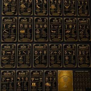 Deluxe Ancient Paleo-Hebrew Flash Cards, 22 Study Deck, Collector Box (Physical) image 5