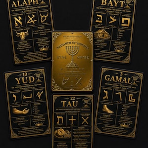 Deluxe Ancient Paleo-Hebrew Flash Cards, 22 Study Deck, Collector Box (Physical) image 6