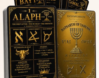 Cartes mémoire de luxe en paléo-hébreu ancien, jeu de 22 cartes, coffret collector (physique)