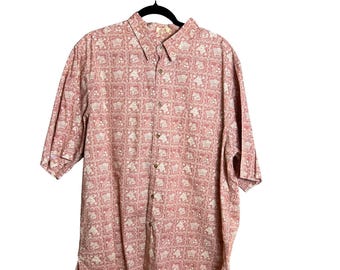 90s Reyn Spooner Hawaiian Button Down Shirt Men's XXL Coastal Preppy XXL