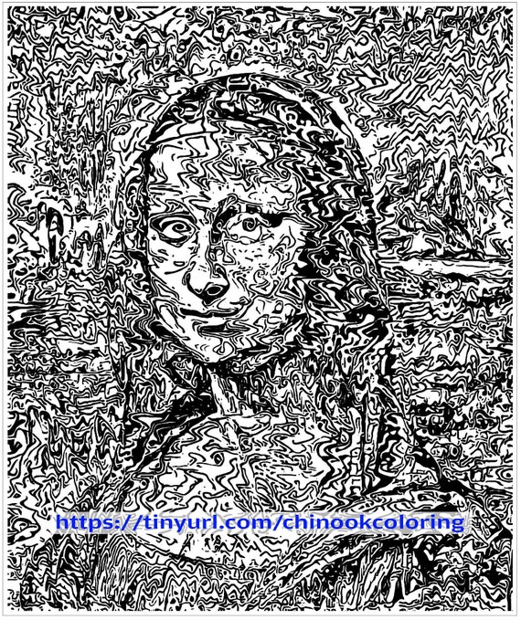 View Mona Lisa Coloring Page