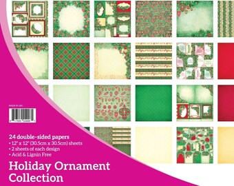 Heartfelt Creations Holiday Ornament Paper Collection
