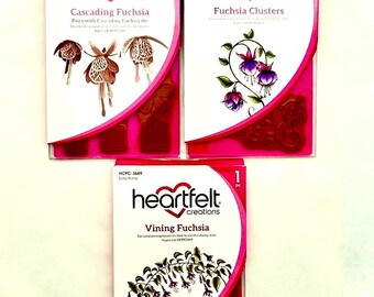 Heartfelt Creations Cascading Fuchsia 3 pc set