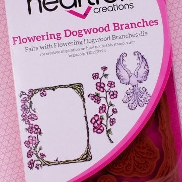 Heartfelt Creations Flowering Dogwood Branches Cling Stamp Set - Flowering Dogwood