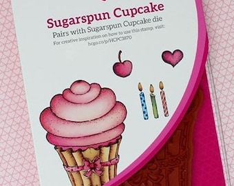 Heartfelt Creations Sugarspun Cupcake Cling Stamp Set