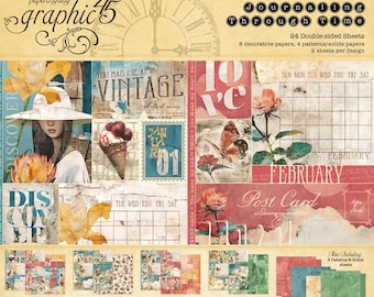 Graphic 45 Journaling Through Time 12×12 Collection Pack
