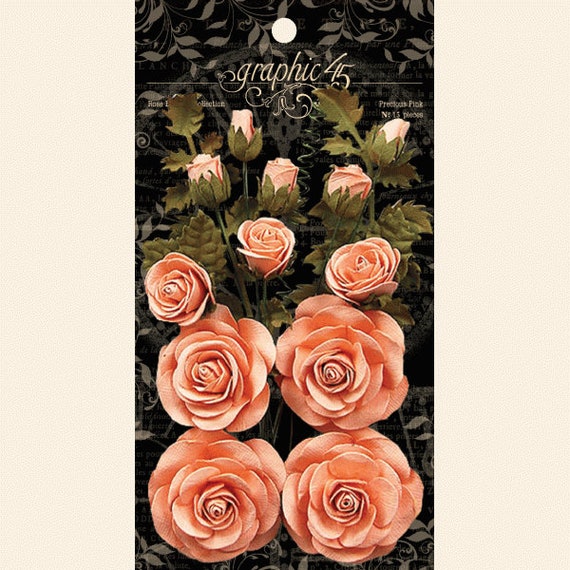 Graphic 45 Rose Bouquet Collection - Precious Pink - Flowers