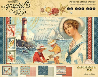Graphic 45 By the Sea 8x8 Paper Pad