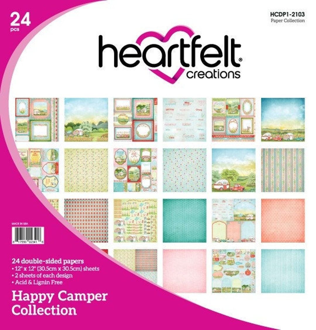 Heartfelt Creations Happy Camper Paper Collection - Etsy