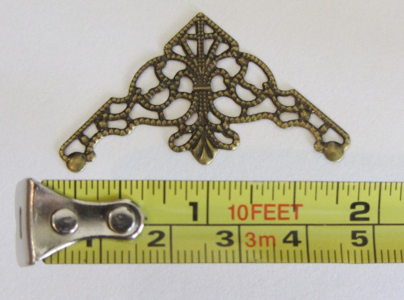 8 Filigree Metal Embellishments for Scrapbooking Card Making Etsy