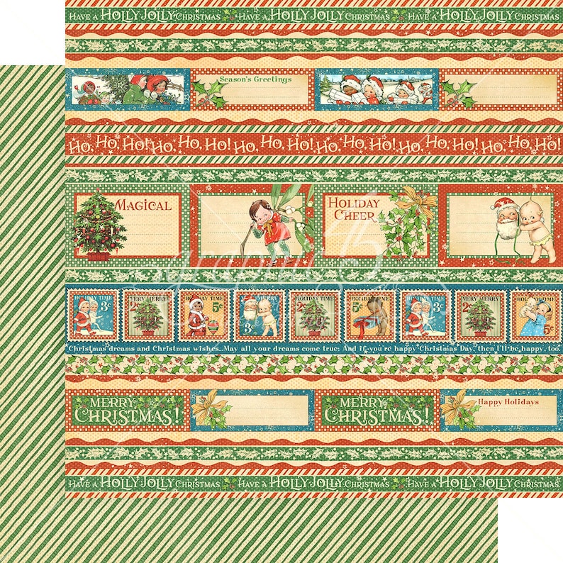 Graphic 45 Christmas Magic 8 Design Sheets of 12 X 12 Etsy