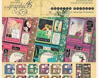 Graphic 45 Fashion Forward 12x12 Collection Pack for Scrapbooking, papercrafts, cardmaking, embellishments, ephemera, altered art, Journals