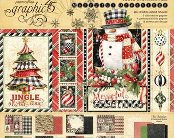 Graphic 45 Merry-ful Greetings 12×12 Collection Pack - Coming soon - Pre-Order Now