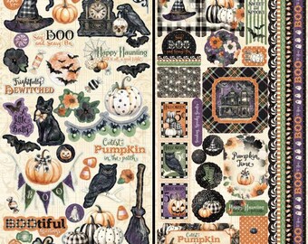 Graphic 45 BOOtiful Greetings Sticker Set - Coming soon - Pre-Order Now