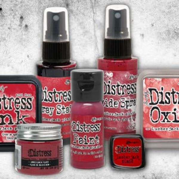 Tim Holtz Distress Lumberjack Plaid Bundle