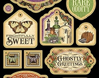 Graphic 45 Rare Oddities Decorative Chipboard