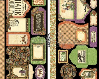 Graphic 45 Rare Oddities Cardstock Tags & Pockets