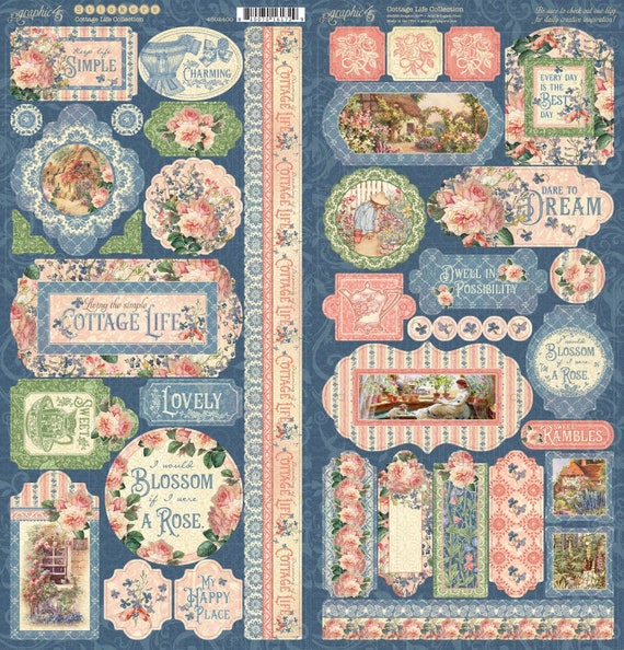 Graphic 45 - Cottage Life Collection - 12x12 Collection Pack