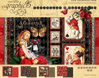 Graphic 45 Curiouser & Curiouser 8×8 Collection Pack