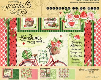 Graphic 45 Sunshine on my Mind 8×8 Collection Pack