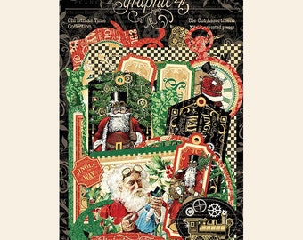 Graphic 45 Christmas Time Die-cut Assortment