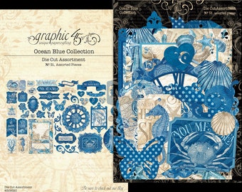 Graphic 45 Ocean Blue - Die-cut Assortment