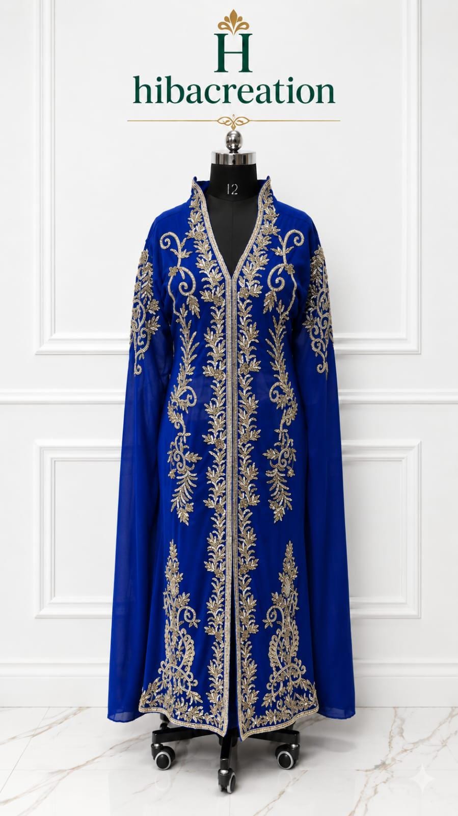 Royal Blue Muslim Dress