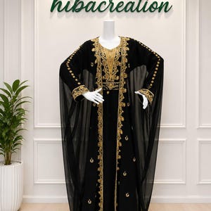 black and gold muslim dress party black dress with hijab