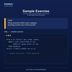 Zaawansowane ćwiczenia SQL | Rekurencyjne CTE – analiza lejkowa Funkcje okna | Analityk danych zdjęcie 4